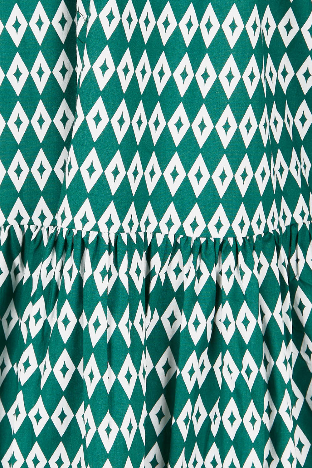Product shot of the Cottage Dress in colour Diamond (Black), detail