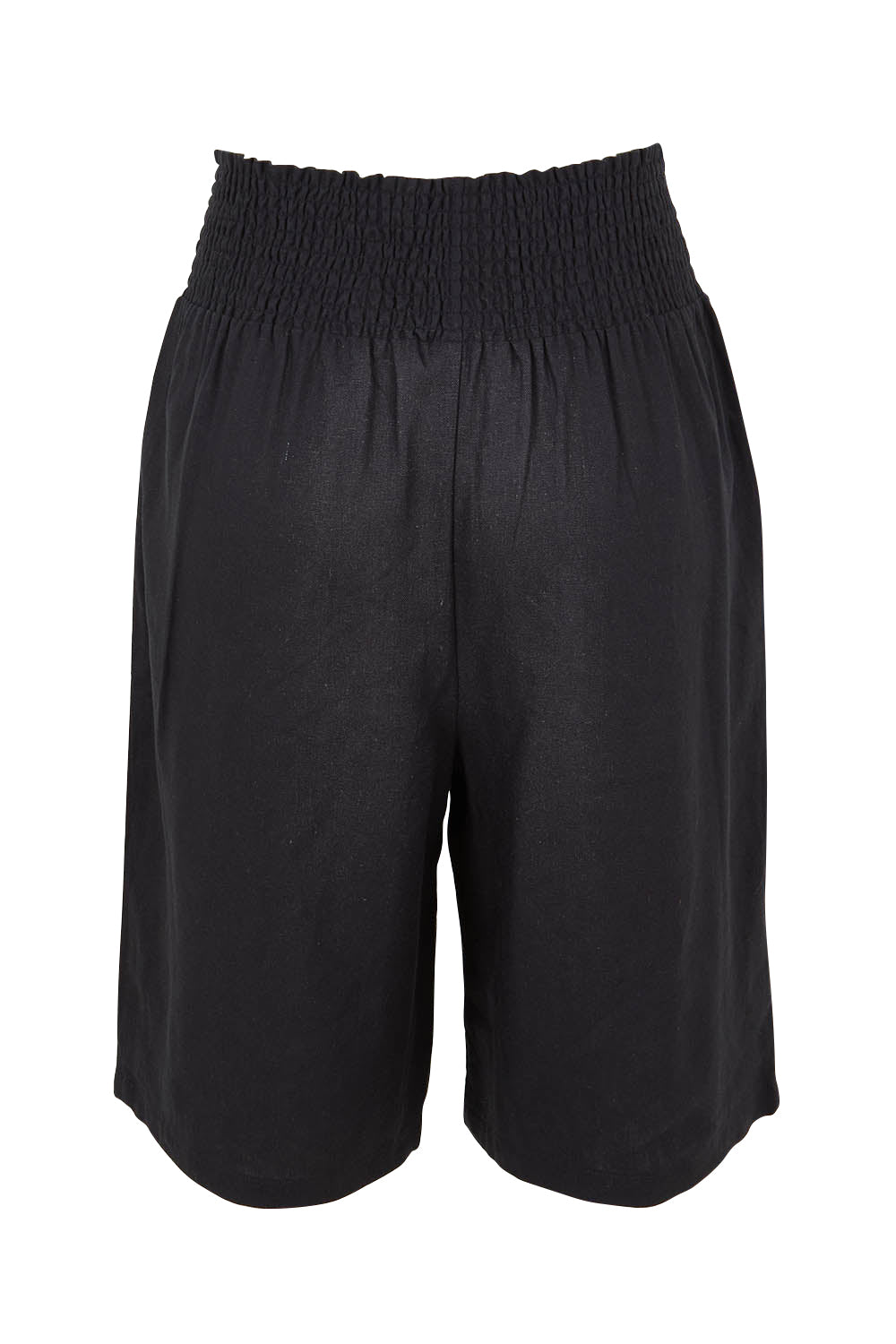 Product shot of the Lee Linen Blend Bermuda Short in colour Indigrey (Grey), from the back