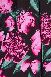 Product shot of the Cecilia Blouse in colour Floral (Pink), detail