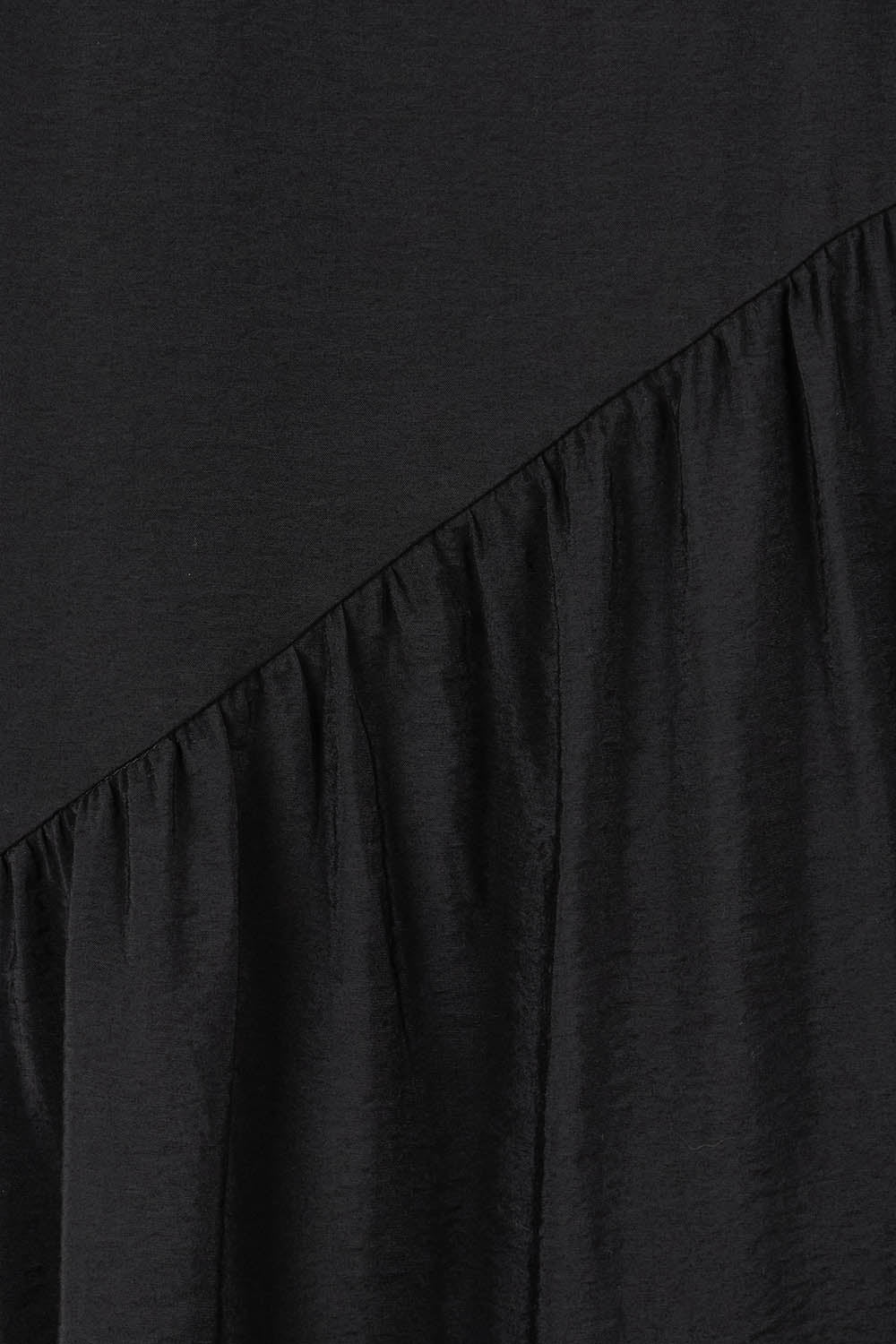 Product shot of the Florence Tiered Dress in colour Black (Black), detail