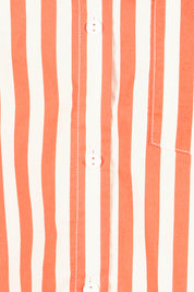 Product shot of the Camden Cotton Shirt in colour Tangerine, detail