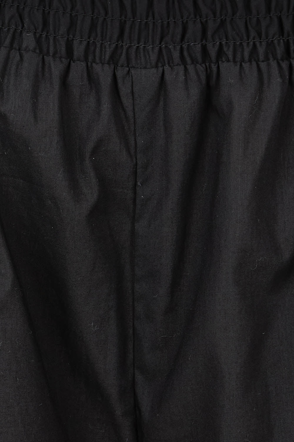 Product shot of the Pomona Cotton Short in colour Black (Black), detail