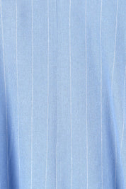 Product shot of the Elanora Linen Blend Blouse in colour Berryblue (Blue), detail