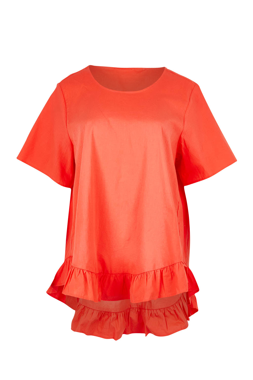 Product shot of the Candice Cotton Blouse in colour Watermelon, from the front