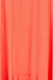 Product shot of the Hannah Dress in colour Fiestared (Red), detail