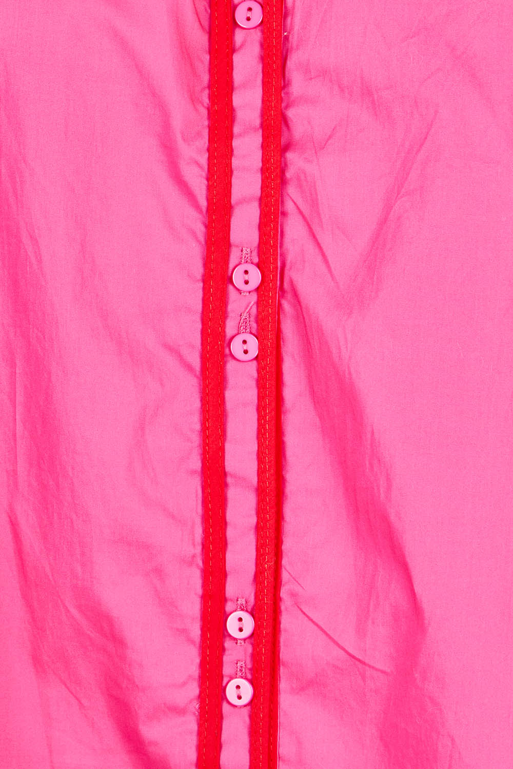 Product shot of the Caspian Cotton Blouse in colour Pinkred (Pink), detail