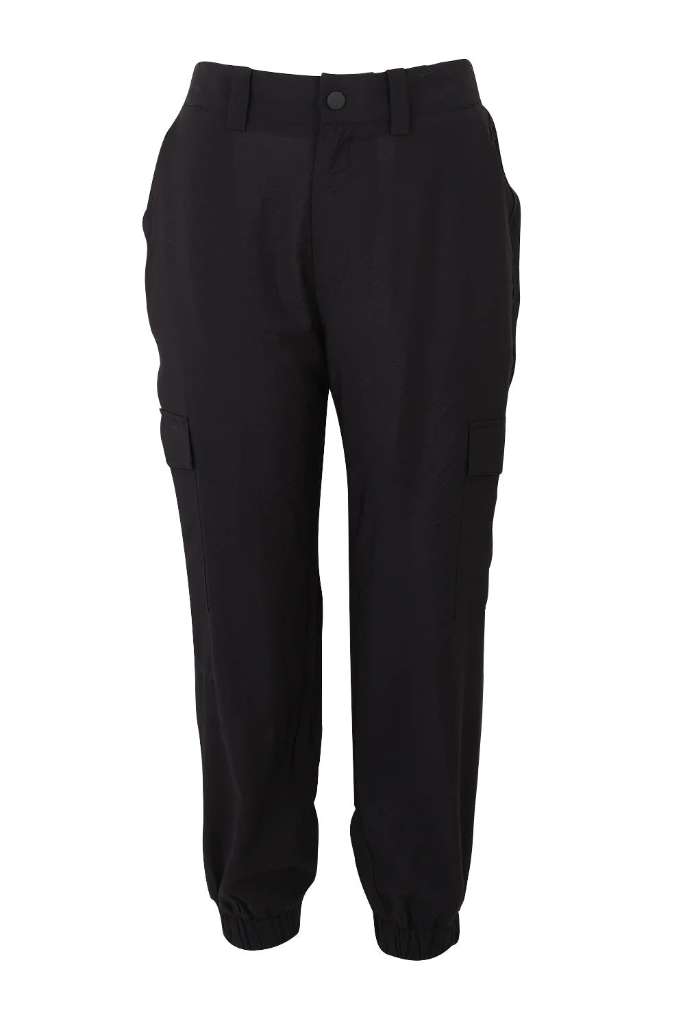 Product shot of the Adrianna Jogger in colour Black (Black), from the front