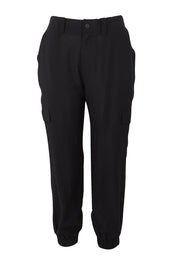 Product shot of the Adrianna Jogger in colour Black (Black), from the front