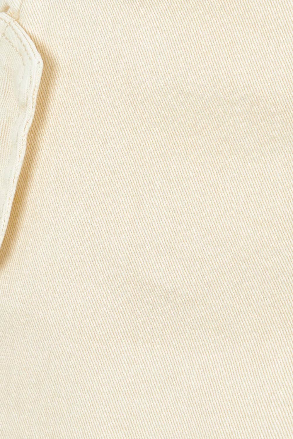 Product shot of the Astra Denim Skirt in colour Offwhite (White), detail