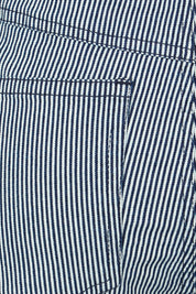 Product shot of the Willow Wide Leg Jean in colour Pinstripe (Blue), detail