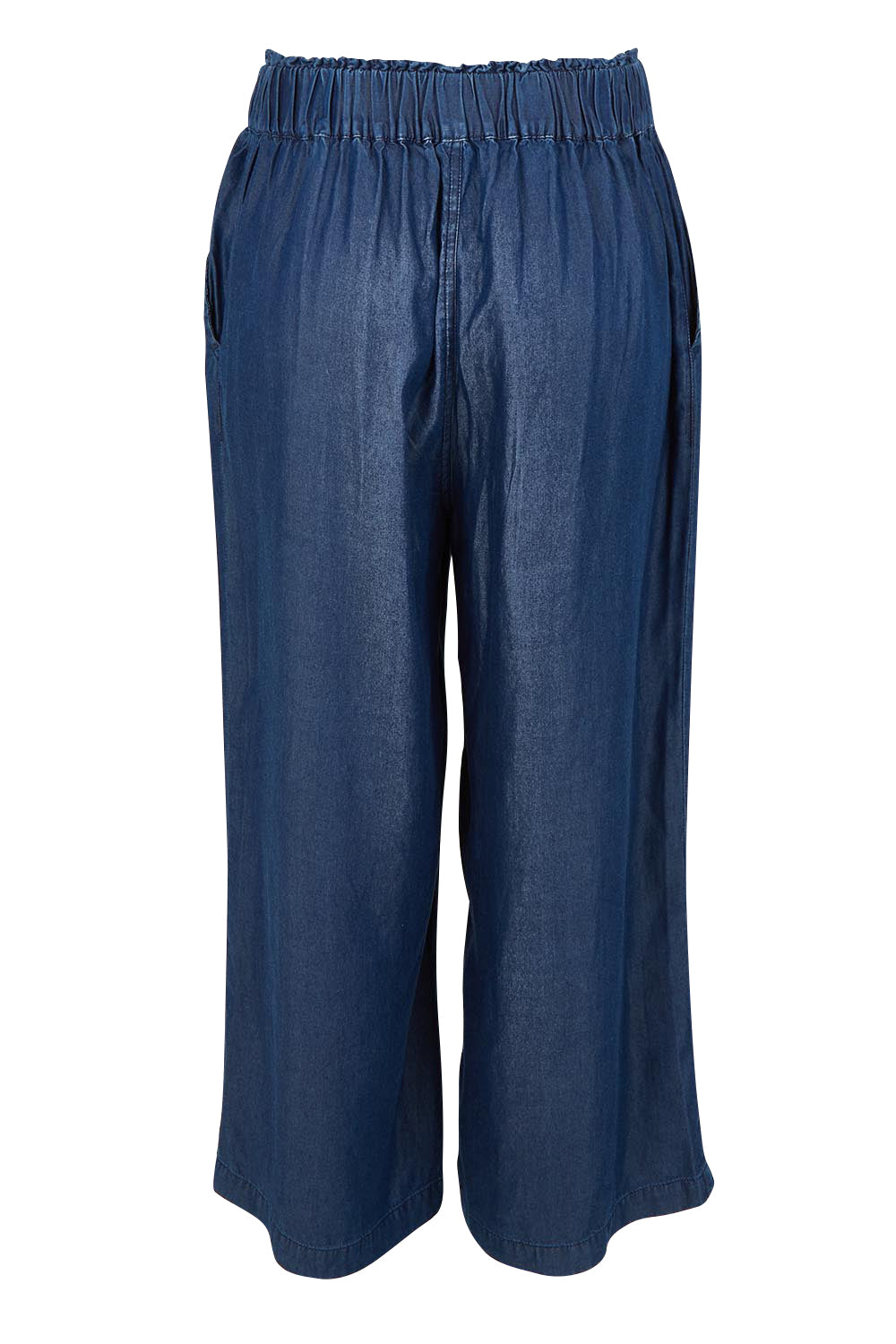 Product shot of the Rio Lyocell Relaxed Pant in colour Darkblue (Blue), from the back