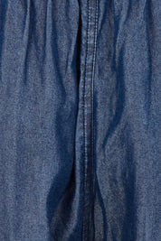 Product shot of the Rio Lyocell Relaxed Pant in colour Darkblue (Blue), detail