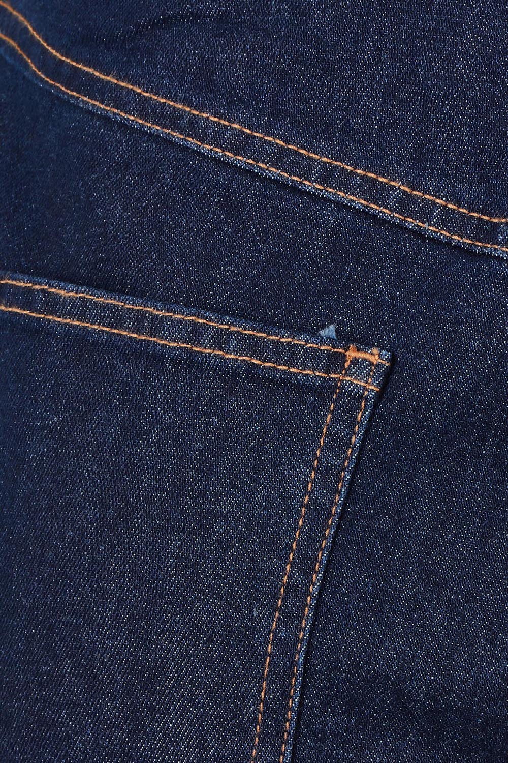 Product shot of the Fleur Bootleg Jean in colour Smokeink (Blue), detail