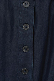 Product shot of the Lola Lyocell Skirt in colour Drkvintage (Blue), detail