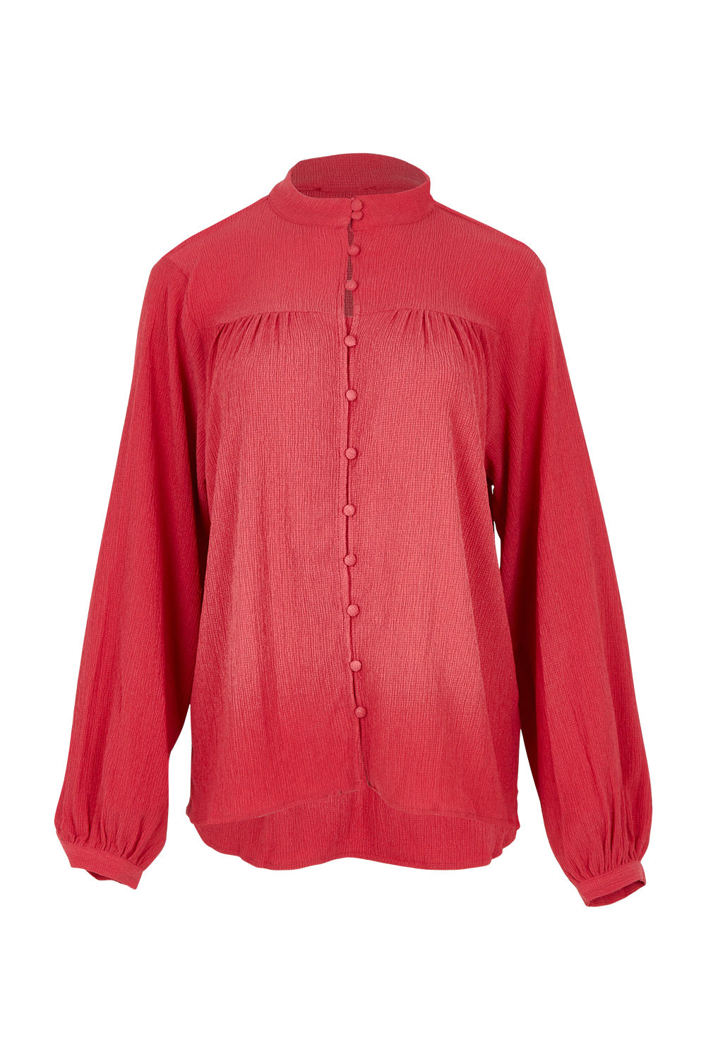 Product shot of the Marie Blouse in colour DustyPink (Pink), from the front