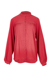Product shot of the Marie Blouse in colour DustyPink (Pink), from the front