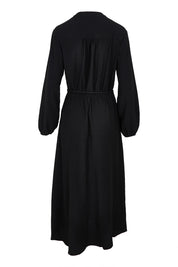 Product shot of the Anette Dress in colour Black (Black), from the back