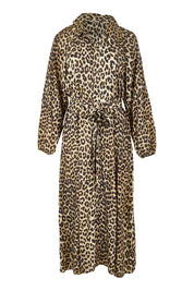 Product shot of the Lisa Leopard Shirt Dress in colour Leopard, from the front