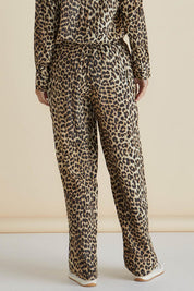 A model wearing the Lexi Pant in colour Leopard, from the back