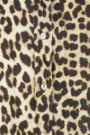 Product shot of the Lexi Shirt in colour Leopard, detail