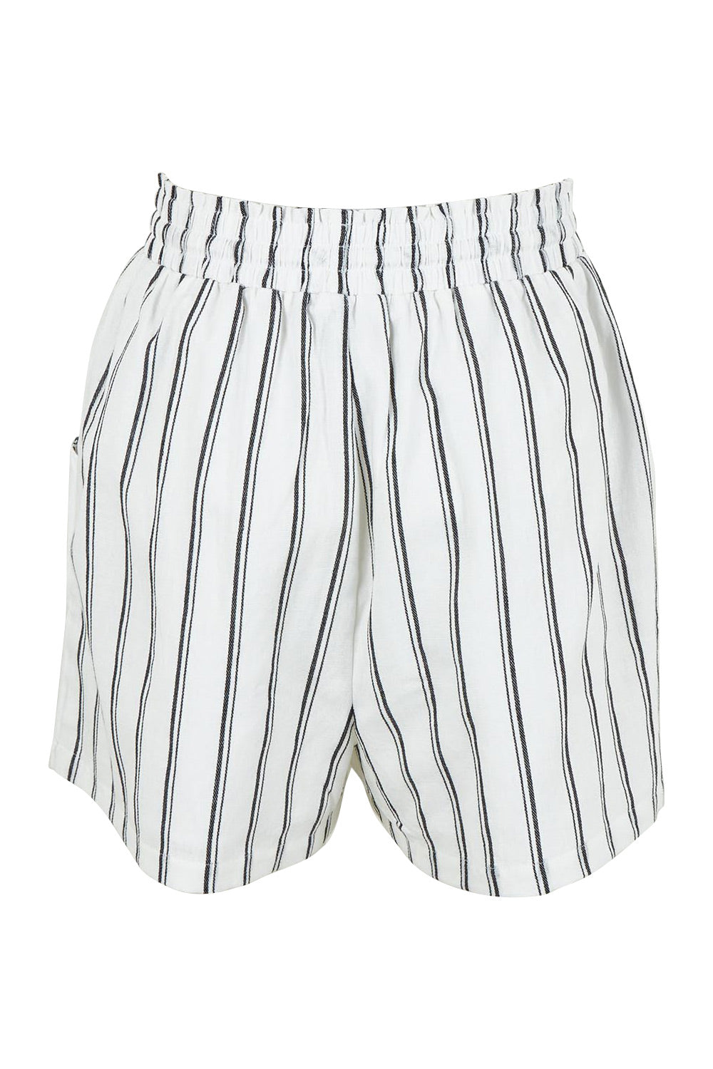 Product shot of the Sierra Short in colour Blkwhite (White), from the back