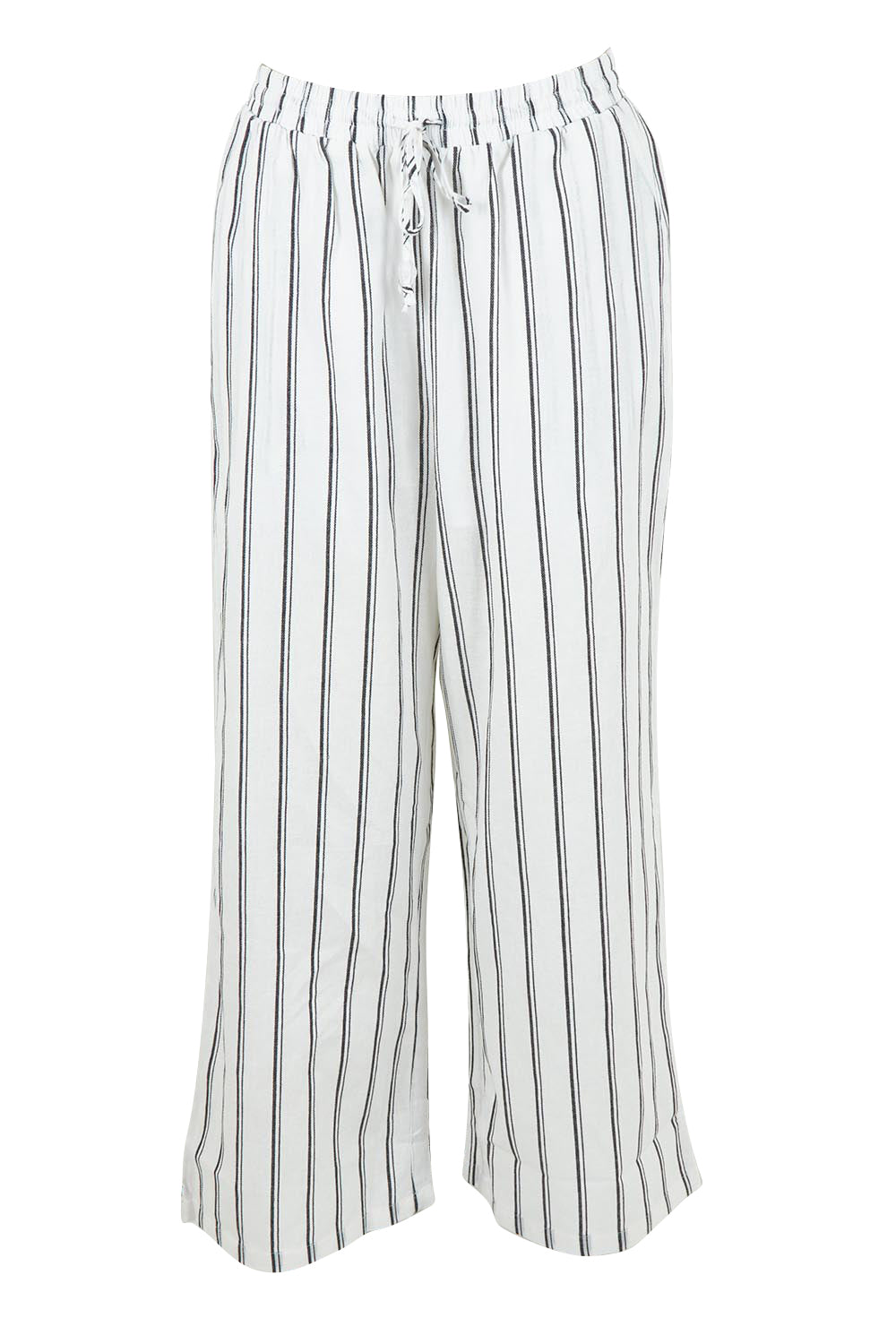 Product shot of the Zaza Relax Pant in colour Blkwhite (White), from the front