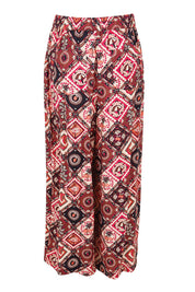 Product shot of the Sable Wide Leg Pant – Coco in colour Coco, from the back