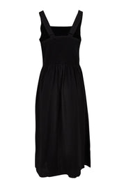 Product shot of the Tegan Midi Dress in colour Black (Black), from the back