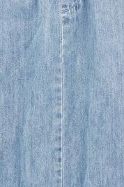 Product shot of the Brunch Denim Skirt in colour Blue (Blue), detail