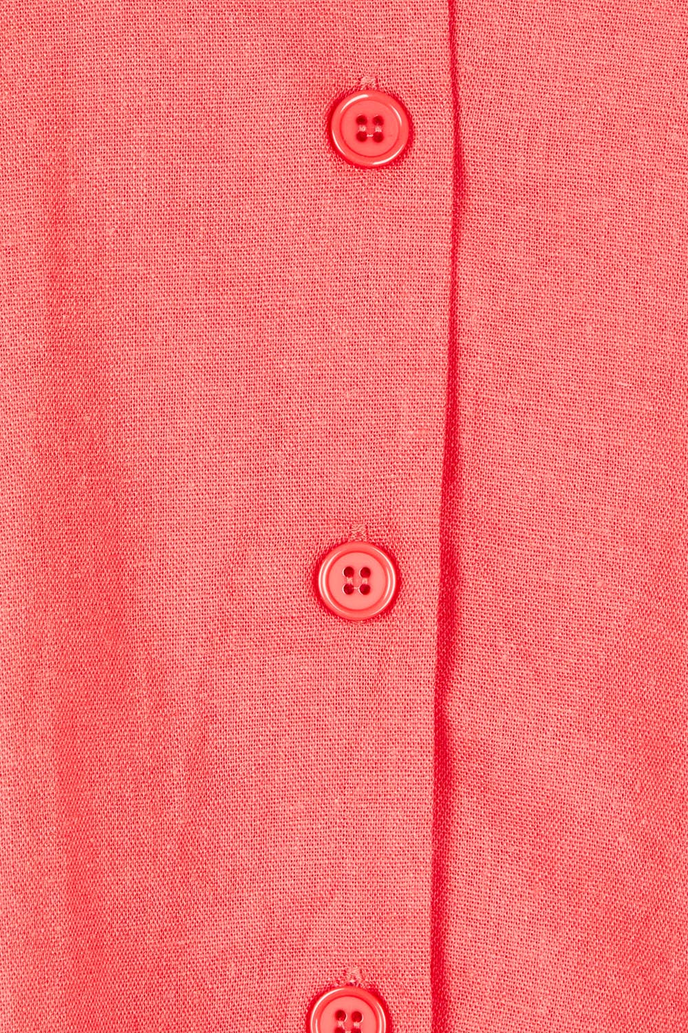 Product shot of the Scarlett Shirt in colour Red (Red), detail