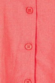 Product shot of the Scarlett Shirt in colour Red (Red), detail