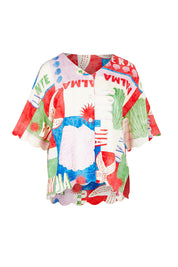 Product shot of the Scarlett Shirt in colour Seashell, from the front