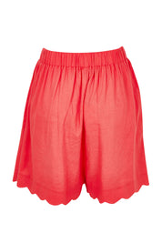 Product shot of the Seraphina Short in colour Red (Red), from the back