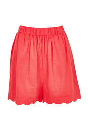 Product shot of the Seraphina Short in colour Red (Red), from the front