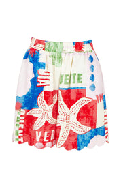 Product shot of the Seraphina Short in colour Seashell, from the front