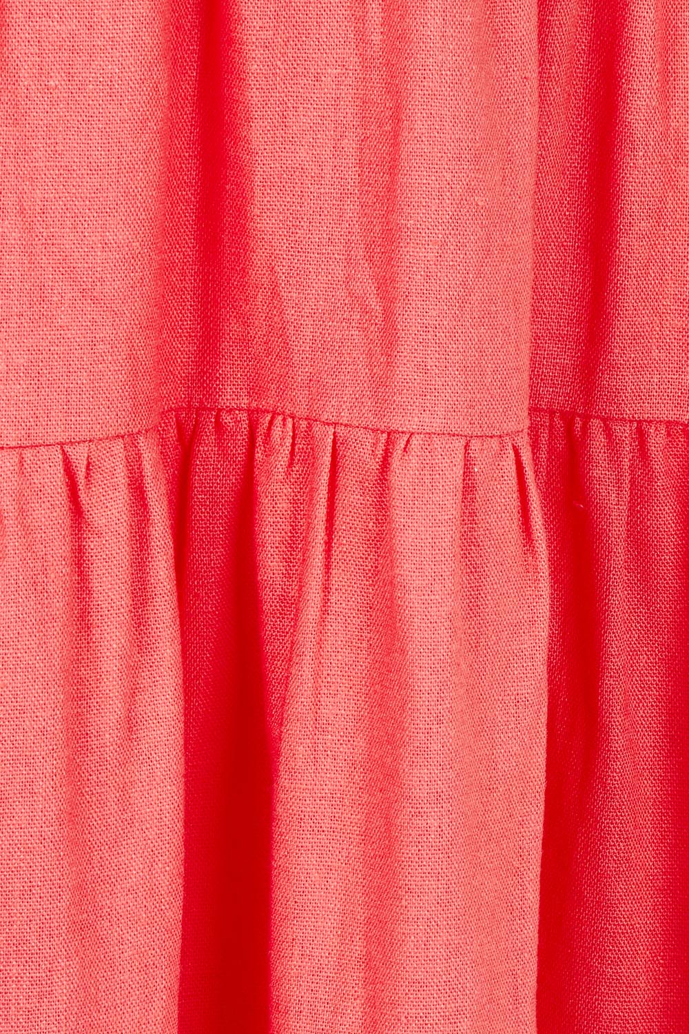 Product shot of the Sadie Dress in colour Red (Red), detail