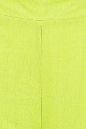 Product shot of the Parker Pant in colour Limegreen (Green), detail