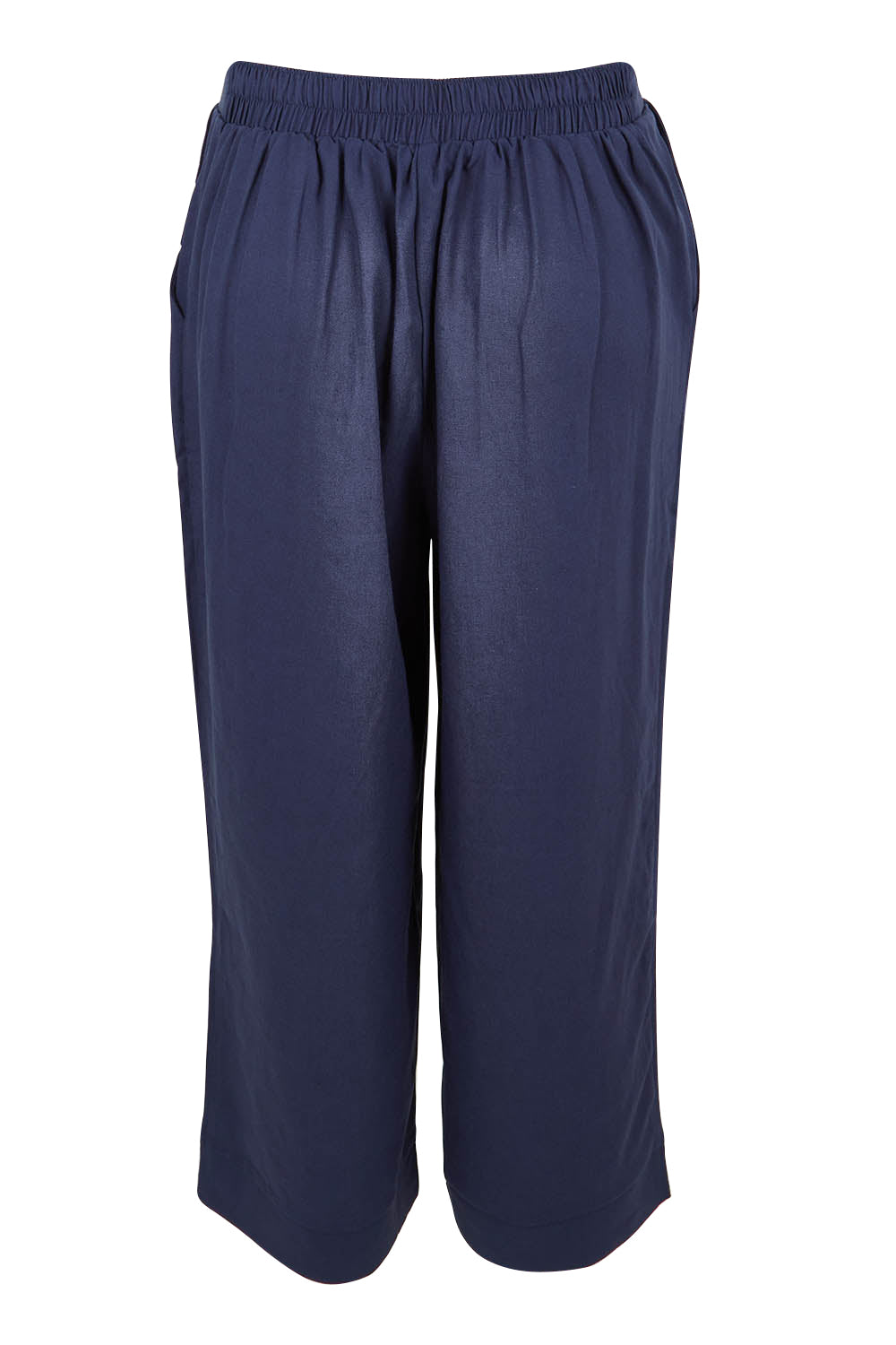 Product shot of the Parker Pant in colour Navy (Blue), from the back