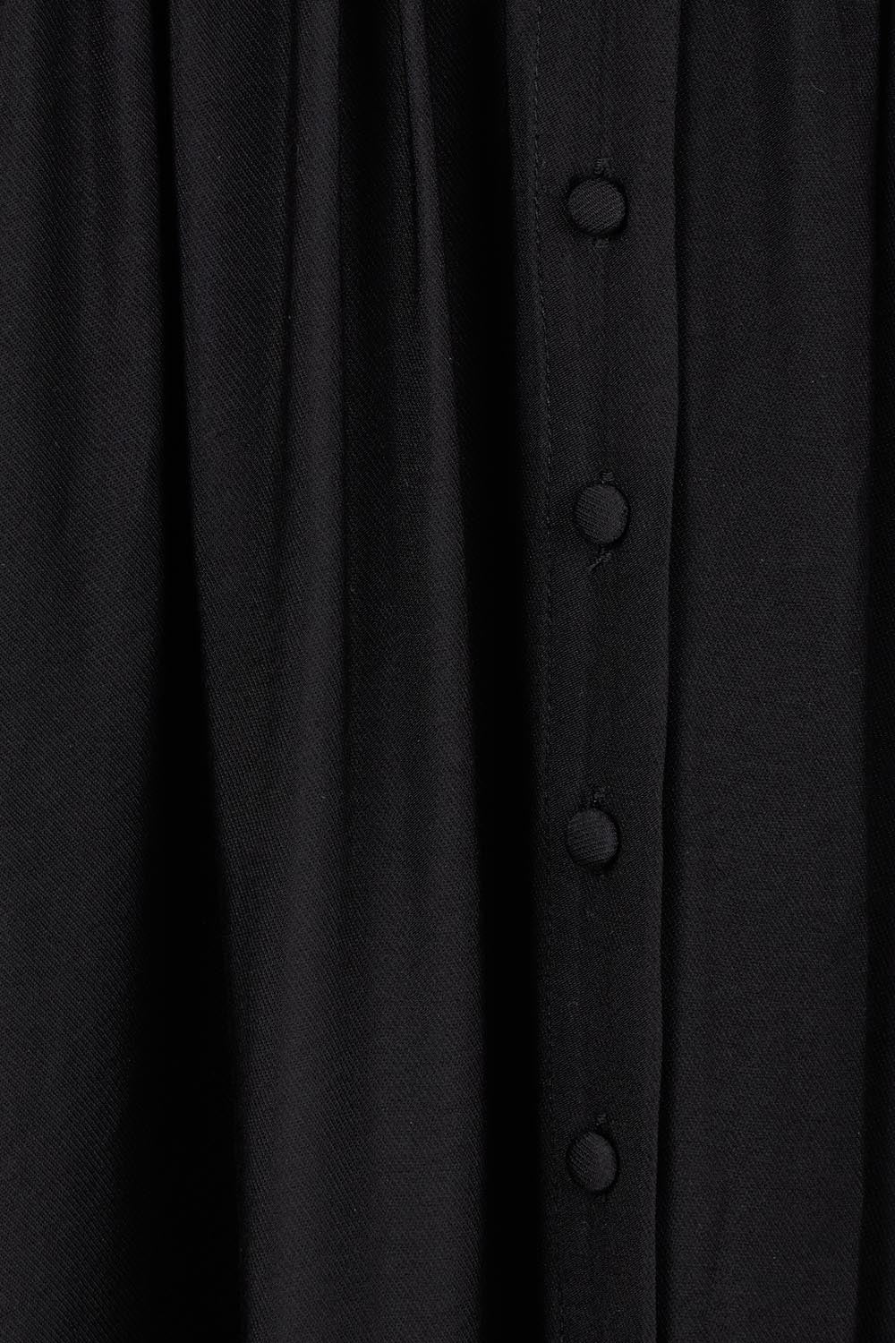 Product shot of the Dahlia Dress in colour Black (Black), detail