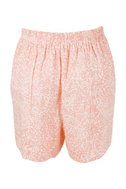 Product shot of the Peyton Short in colour Fleur (Pink), from the back