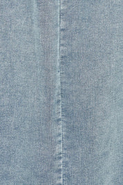 Product shot of the Denim Maxi Jogger Skirt in colour Lightblue (Blue), detail