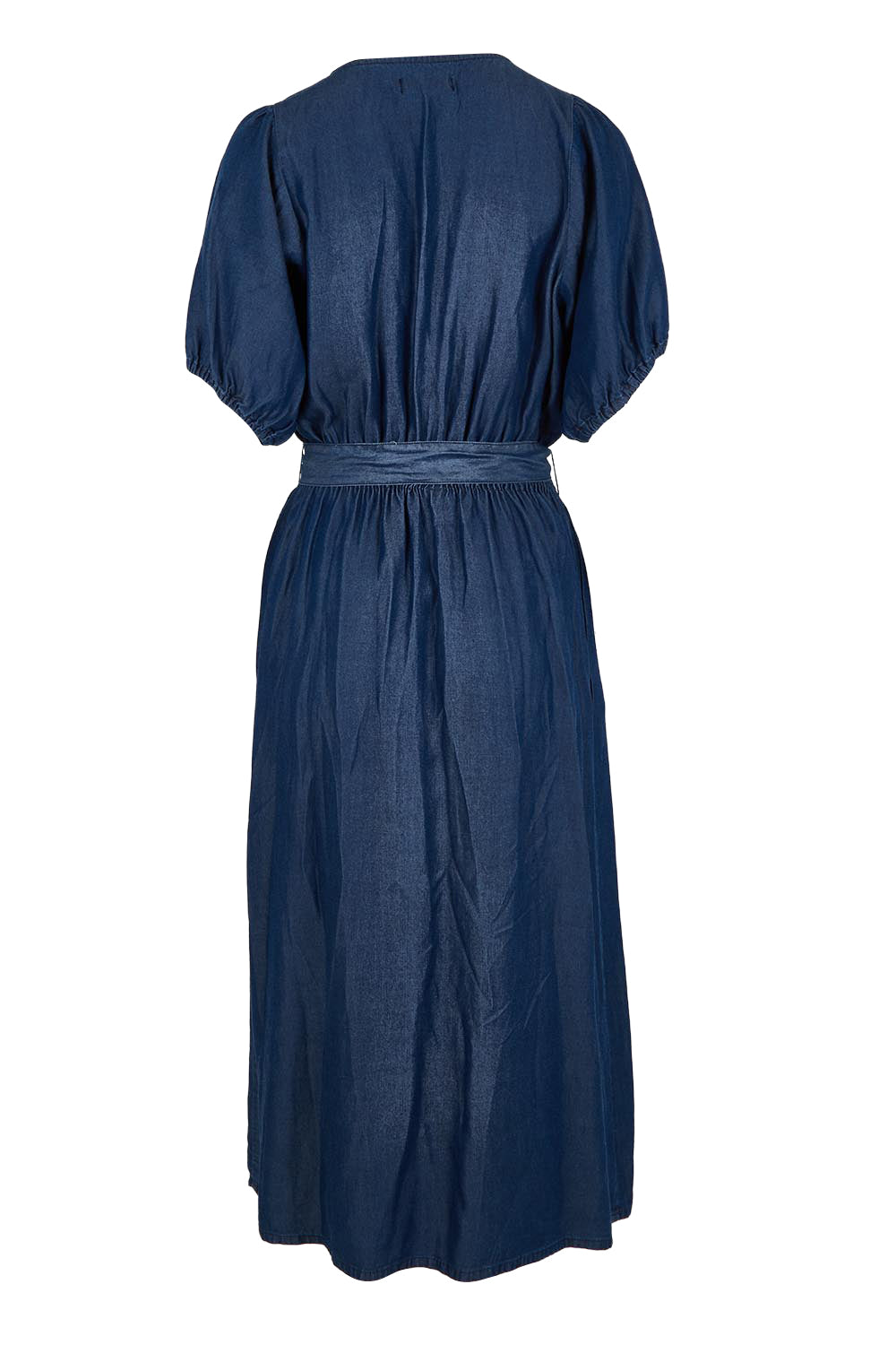Product shot of the Lee Lyocell Dress in colour Darkblue (Blue), from the back
