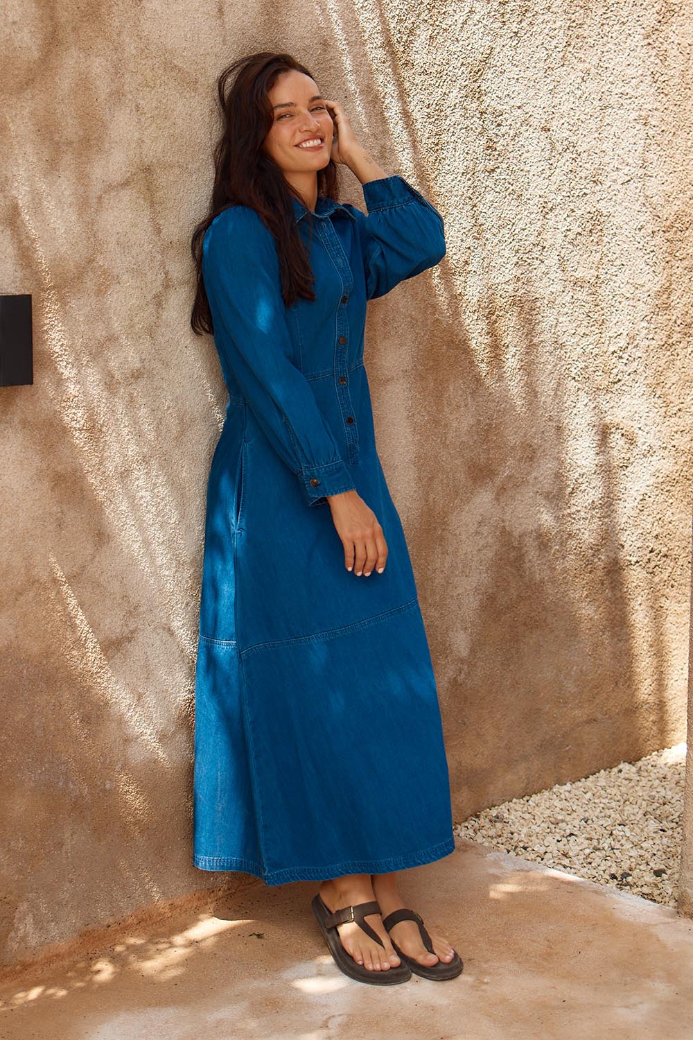 Detroit Denim Dress – Blue