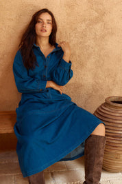 Detroit Denim Dress – Blue