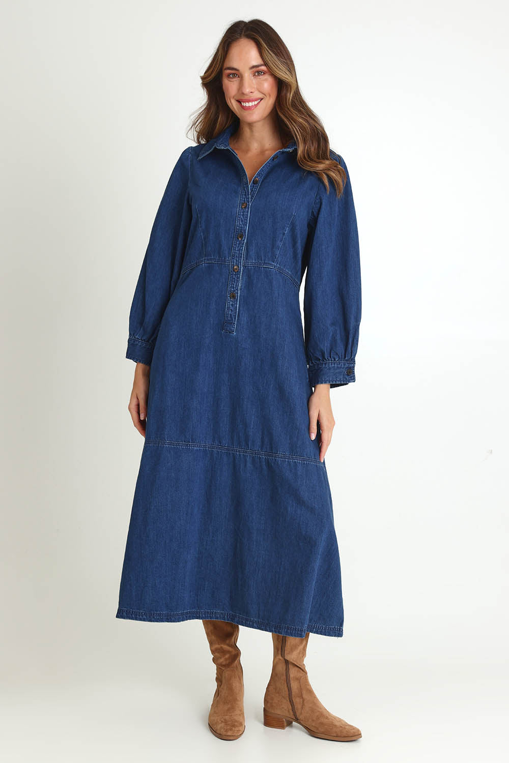 Detroit Denim Dress – Blue