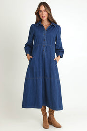 Detroit Denim Dress – Blue