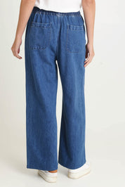 Vespa Cotton Blend Denim Jogger – Midblue