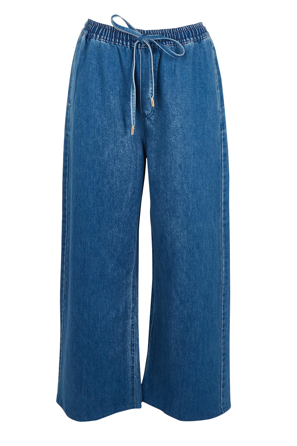 Vespa Cotton Blend Denim Jogger – Midblue