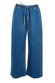 Vespa Cotton Blend Denim Jogger – Midblue