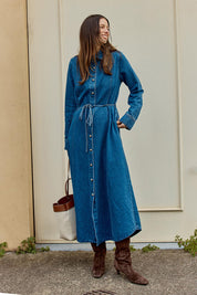 Nico Denim Dress – Midblue